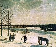 Nikifor Krylov Russian Winter Norge oil painting reproduction